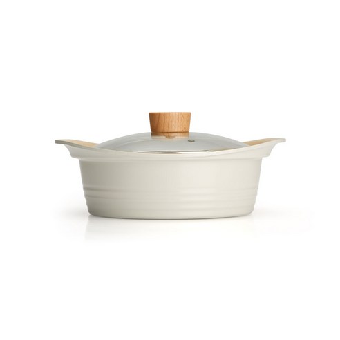 키친아트 IH 인덕션 인덕션용 베이직 세라믹 냄비, 전골 22cm, 1개