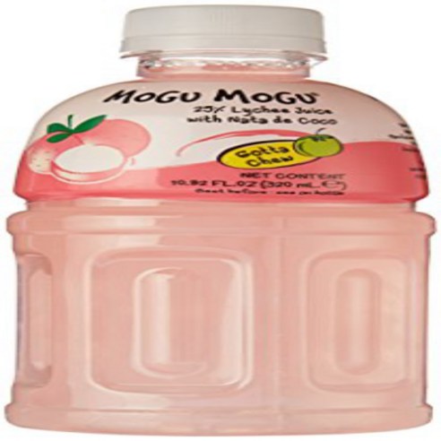 Mogu Mogu Juice with Nata De Coco Lychee 10.82-Ounce (Pack of 24), 1