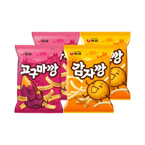 너만아는과자점 농심 고구마깡 83g 2개 + 감자깡 75g, 단품없음