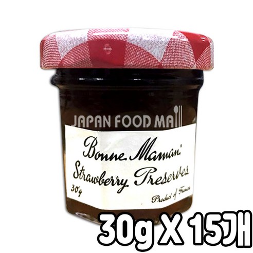 본마망 딸기잼, 30g, 15개