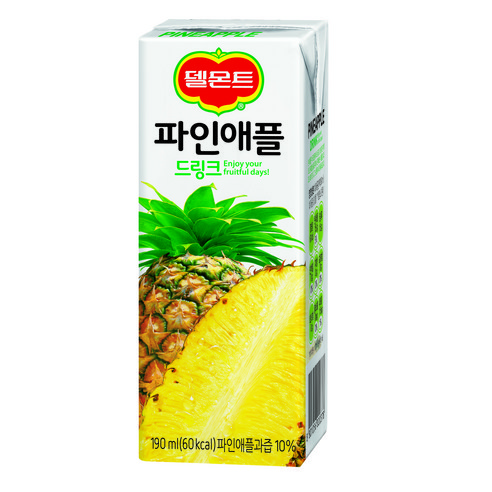 델몬트 파인애플 드링크, 190ml, 64개
