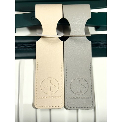 허니초초 파스텔 가죽 캐리어 네임택: 여행의 필수 아이템 네임택제작