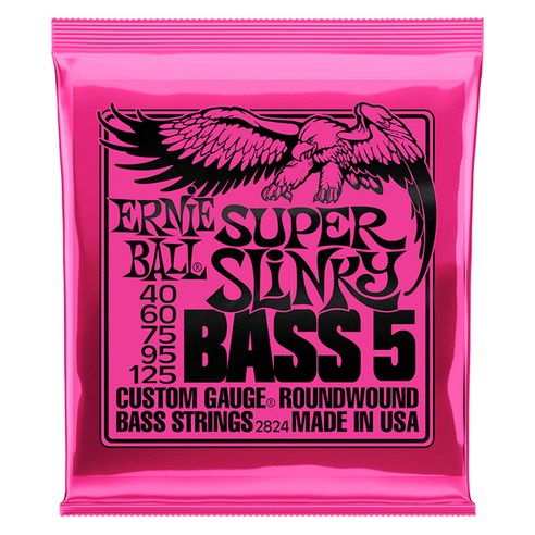 Ernie Ball - Nickel Wound Super Slinky Bass 5st / 어니볼 베이스 스트링 5현 040-125 (P02824)