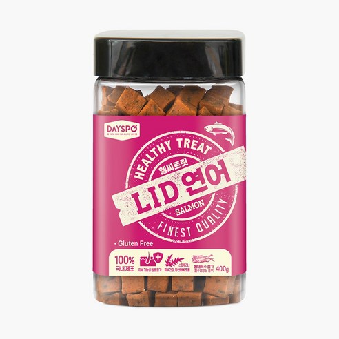 데이스포 헬시트릿 LID 강아지 간식, 연어, 400g
