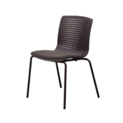 보나체 저스티 디자인 인테리어 회의실 미팅 카페 식탁 식당 화장대 의자, 4leg, 챠콜+다크그레이(패드)