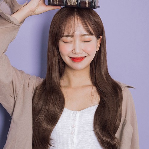 가발매니아 붙임머리 파워 3피스 헤어피스 내츄럴C컬, 투톤브라운, 1개