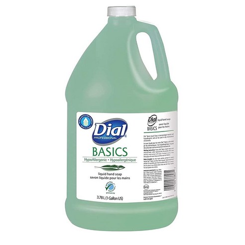 Lagasse Dial Professional 06047EA 베이직 액체 핸드 비누 신선한 꽃 향기 3.8L 병 302694, 1개