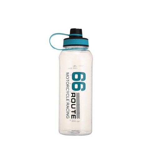 투명 대용량 1500ml 여름 새로운 야외 스포츠 물병 휴대용 남성과 여성 피트니스 플라스틱 물 컵, 2032블루
