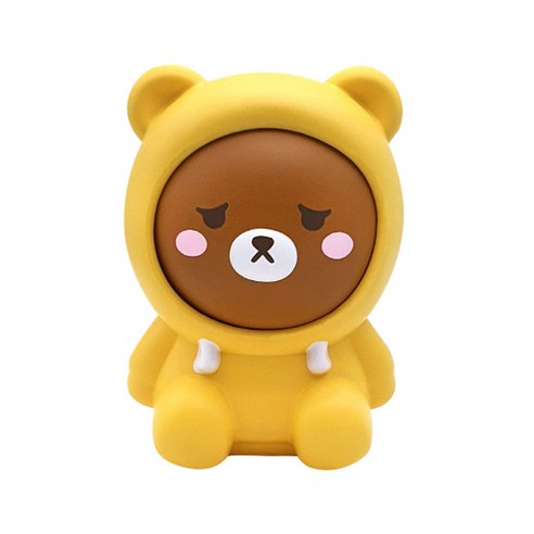 애니멀 투페이스 말랑이 피규어 세트 스퀴시 주물럭, 곰