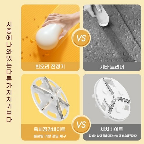 보풀제거기 휴대용 충전식 세탁소용 니트 보풀제거기, 노란색