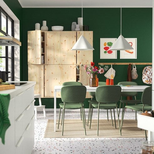 좁은 공간, 넓은 행복! 이케아 VIHALS 확장형 식탁