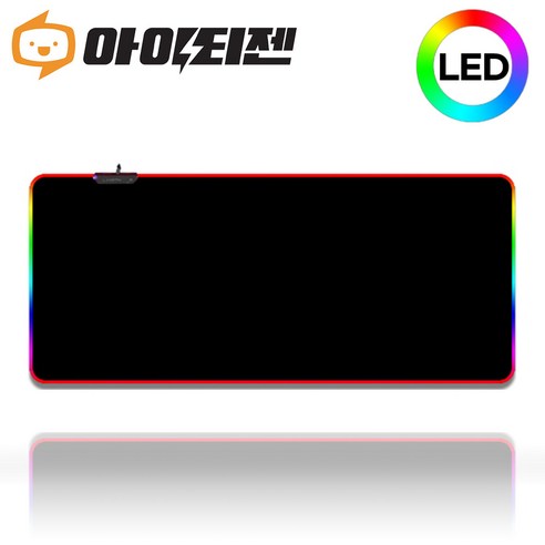 비티즈 LED 게이밍 키보드 마우스 장패드 대형 80x30, MSR-4, 1개