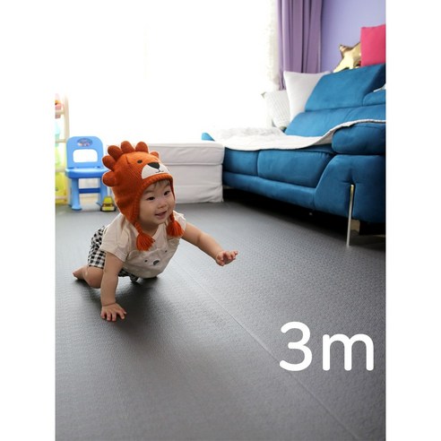 체리나무 PVC 롤 놀이방매트, 차콜
