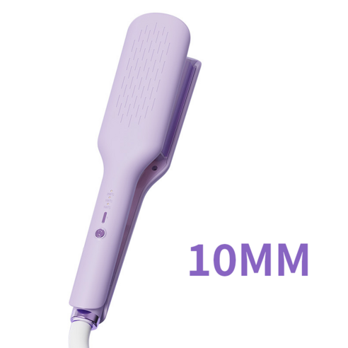 Keka 물결 고데기 10mm 3단계 온도조절 음이온 헤어 케어 웨이브 곱슬머리 겸용, 퍼플
