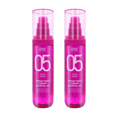 [본사정품] 아모스05 오일세럼 아모스 리페어 포스 테라피 에센셜 오일 100m 1개 Amos Repair Force Therapy Ewwential Oil 헤어에센스 헤어오일, 100ml