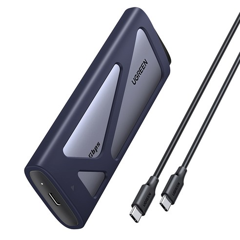 UGREEN 유그린 20Gbps M.2 NVMe SATA SSD 외장하드 케이스 USB 3.2 Gen 2x2 인클로저 알루미늄 방열 8TB 지원 써멀패드 포함 C타입 케이블 동봉, 1개, CM767