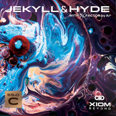 엑시옴 지킬앤하이드 C55.0 점착 러버: 섬세한 컨트롤과 폭발적인 파워의 조화 지킬앤하이드러버