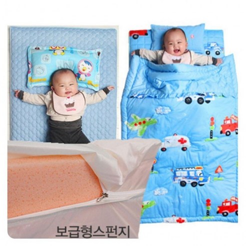 매트형 방수요 단품(보급형) 유아방수요, 트랜스블루, 1개