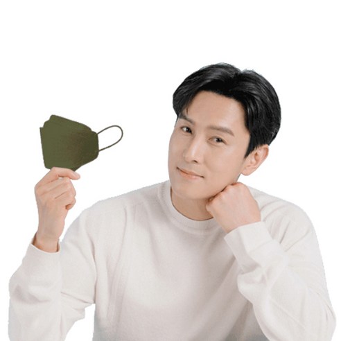 김동완 아임리얼 언택트 마스크 3D(대형) 33매입, 33매, 올리브카키 - 대형