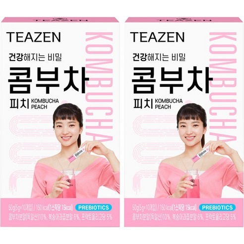 티젠 콤부차 피치, 5g, 10개입, 2개