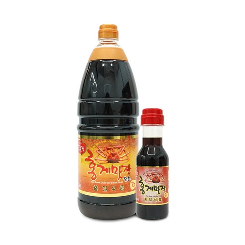 홍일식품 홍게맛장소스 골드 1 800ml + 홍게맛장소스 200ml 세트, 홍게맛장소스골드 1.8L + 레드 200ml