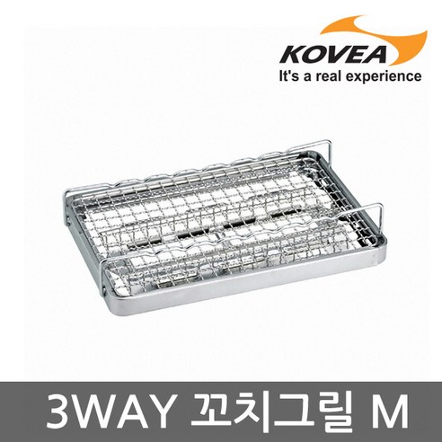 코베아 3WAY 올인원(M) 스텐그릴망 구이바다 BBQ 캠핑, 단일상품730995 30990147 29, 1개