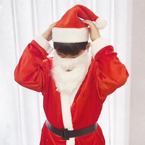 스투피드 X-MAS 크리스마스 산타복, 1세트, 주니어 5종 산타복 (12-14세)
