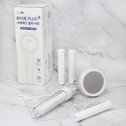 깨끗한 물로 시작하는 건강한 피부, 집앤 고급 필터 샤워기 세트