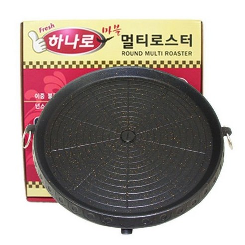 Meainna 연기 안나는 가정용 인덕션용 고기 불판 캠핑 무쇠 그릴 철판 냄새없는 전기 인덕션 후라이팬 삽겹살 구이 팬 그리들 팬, 원형
