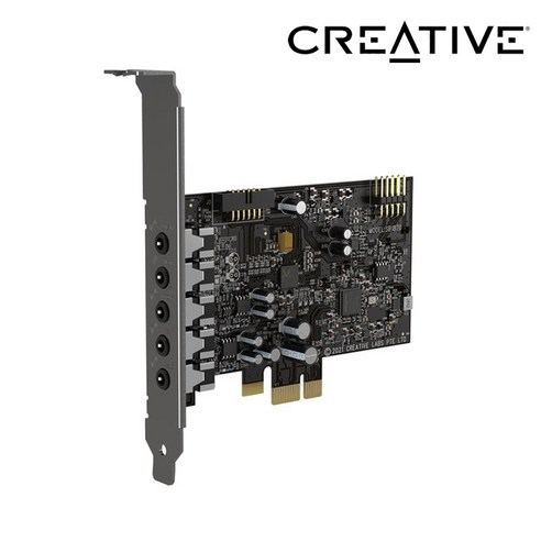 크리에이티브 Creative 사운드 블라스터 AUDIGY FX V2 (정품) 컴퓨터 PC 사운드카드, 1개