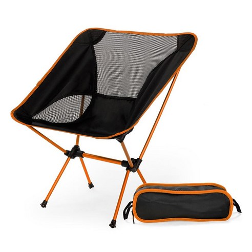 [MENGDI] 야외 낚시 의자 휴대용 경량 홈 정원 좌석 슈퍼 하드 여행 하이킹 피크닉 바베큐 접이식 캠핑 의자, 옐로우, 하나