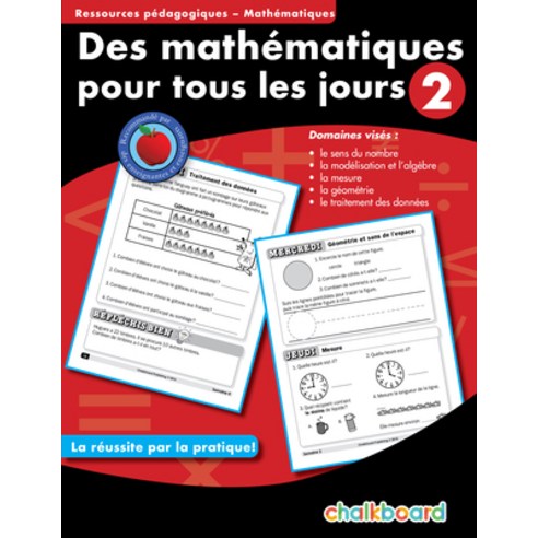 (영문도서) Des Mathematiques Pour Tous Les Jours 2 Paperback, Chalkboard Publishing, English, 9781897514290