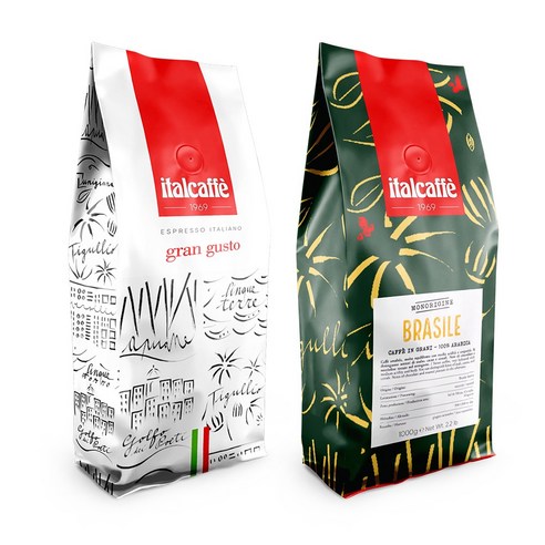 이탈카페 이탈리아 에스프레소 원두 커피 그란구스토 1kg, 홀빈(분쇄안함), 04. 그란 크레마, 1개