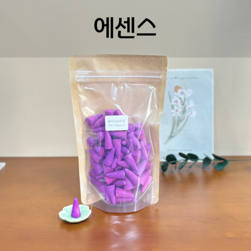 [제이아로마향] 태국 아로마향초 인센스 콘향 100개, 에센스