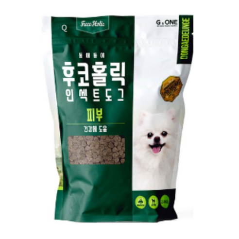 후코홀릭 인섹트 도그 프리미엄 피부, 2.4kg, 곤충 + 아마씨 + 연어유, 10개 후코홀릭인섹트도그2.4kg