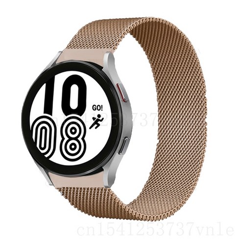시계 액세서리 삼성 갤럭시 시계 4 Watch4 40MM /44MM Watch4 클래식 42MM /46MM 밴드 패션 팔찌 손목 |, 로즈 골드|Galaxy Watch4 40mm