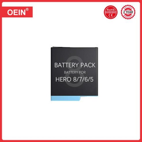 고프로 히어로 7 6 5 용 배터리 블랙 카메라 트리플 충전기 1220mAh, 03 2 Pcs Battery