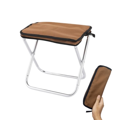 CODE99 초 경량 등산의자 캠핑의자 그라운드체어 미니 접이식 휴대용 의자, 1개, 탄