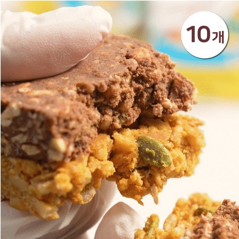 [우노바] 프로틴 우노바 초코보리맛 10개, 40g 단백질바
