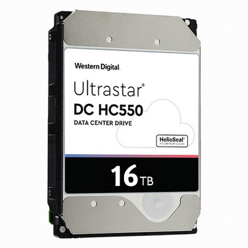 WD Ultrastar DC HC550 하드디스크, 대용량 저장 공간과 빠른 회전 속도를 제공하는 기업용 HDD