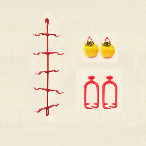 곶감걸이10P+꼭지걸이100P (꼭지없는감) 곶감건조걸이 곶감말리는걸이 감행거 곶감말리는기구 DIY 말림걸이 감말리기 곶감행거, 상세페이지참조