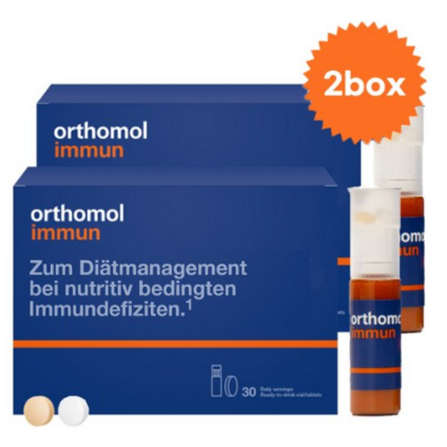 Orthomol iummun 오쏘몰 이뮨 30정 x2 김태희 비타민, 30개입, 20ml, 2박스