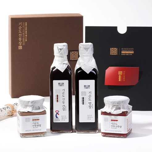 왕부정 중국식품 중국수입 한식 전통된장 연변된장 1kg, 1개 기순도전통된장 10 명인 제35호 기순도전통장 실속세트 7호 된장180g + 고추장180g + 간장300ml + 맛장300ml, 1개