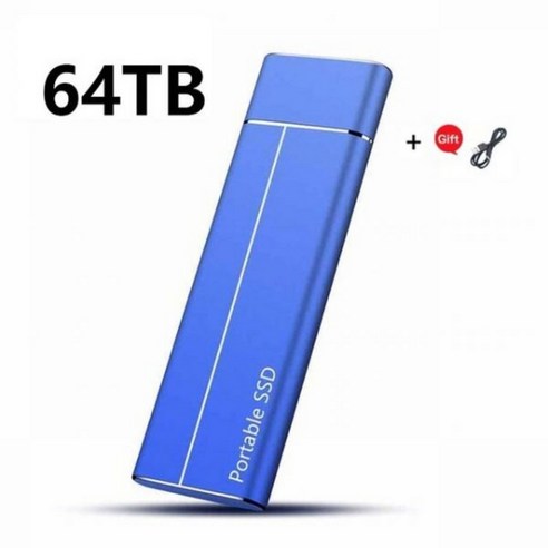 ssd4tb 100 휴대용 외장 솔리드 스테이트 하드 드라이브 노트북용 모바일 오리지널 고속 16TB 4TB 2TB SSD USB3.1 인터페이스, [06] 128TB red Best Top5