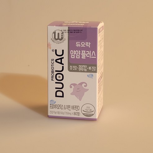 듀오락 얌얌 플러스 80정 어린이 유산균 프로바이오틱스 아연 비타민D 추천 필수 쎌바이오텍, 80정, 2개