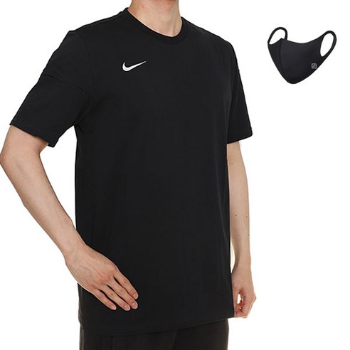 NIKE 印花圓領短袖T恤AJ1504-010+口罩- T 恤| 酷澎