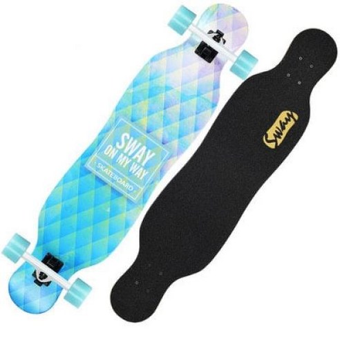 인라인바퀴 타이어 105*25 CM 스케이트 보드 중국어 메이플 네 바퀴 더블 로커 브러시 스트리트 데크 에머, 02 small board no flash