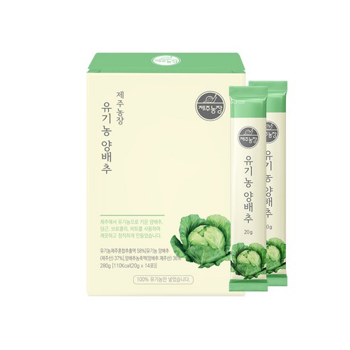 제주농장 유기농 양배추 스틱, 12박스, 280g