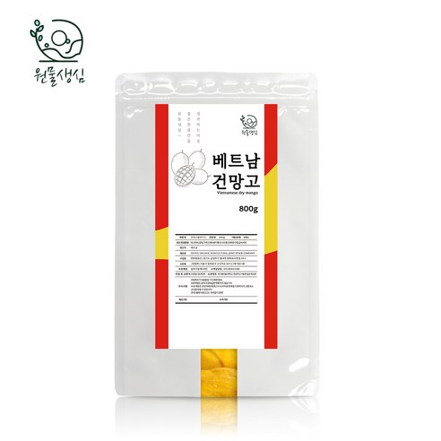 [원물생심] 원물95% 베트남 건망고 슬라이스, 1개, 1kg