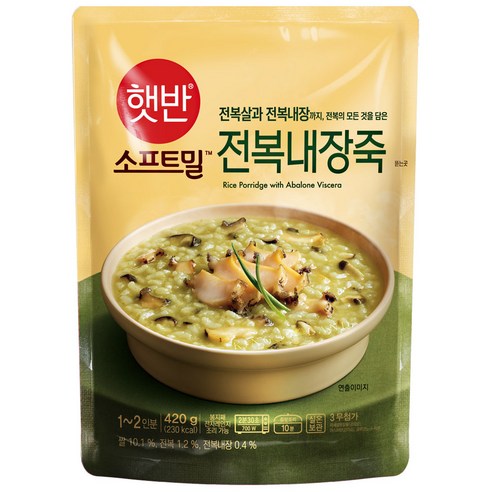 비비고 전복내장죽, 21개, 420g